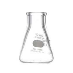 MATRAZ ERLENMEYER 10   ML  PYREX