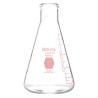 MATRAZ ERLENMEYER 500ML KIMAX DECOR.ROJO