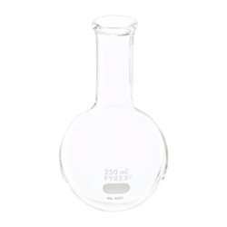 MATRAZ FONDO REDONDO 250ML PYREX CUELLO LARGO