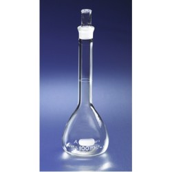 MATRAZ VOLUMETRICO 1000ML CLASE A CON TAPON CONICO