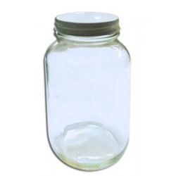 FRASCO TARRO BLANCO 125ML TAPA METALICA