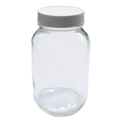 FRASCO TARRO BLANCO 250ML TAPA PLASTICO